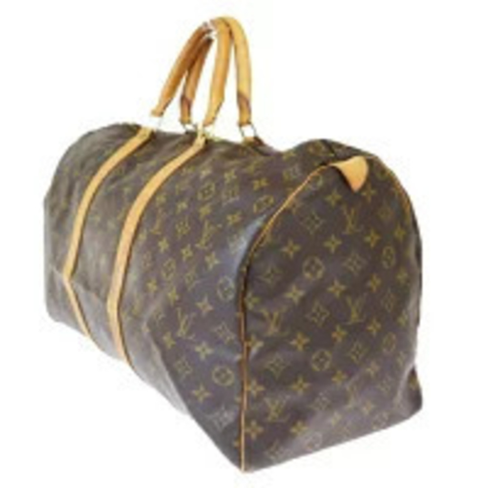 Louis Vuitton Bandouliere Monogram Boston Keepall Bag Handbag Brown